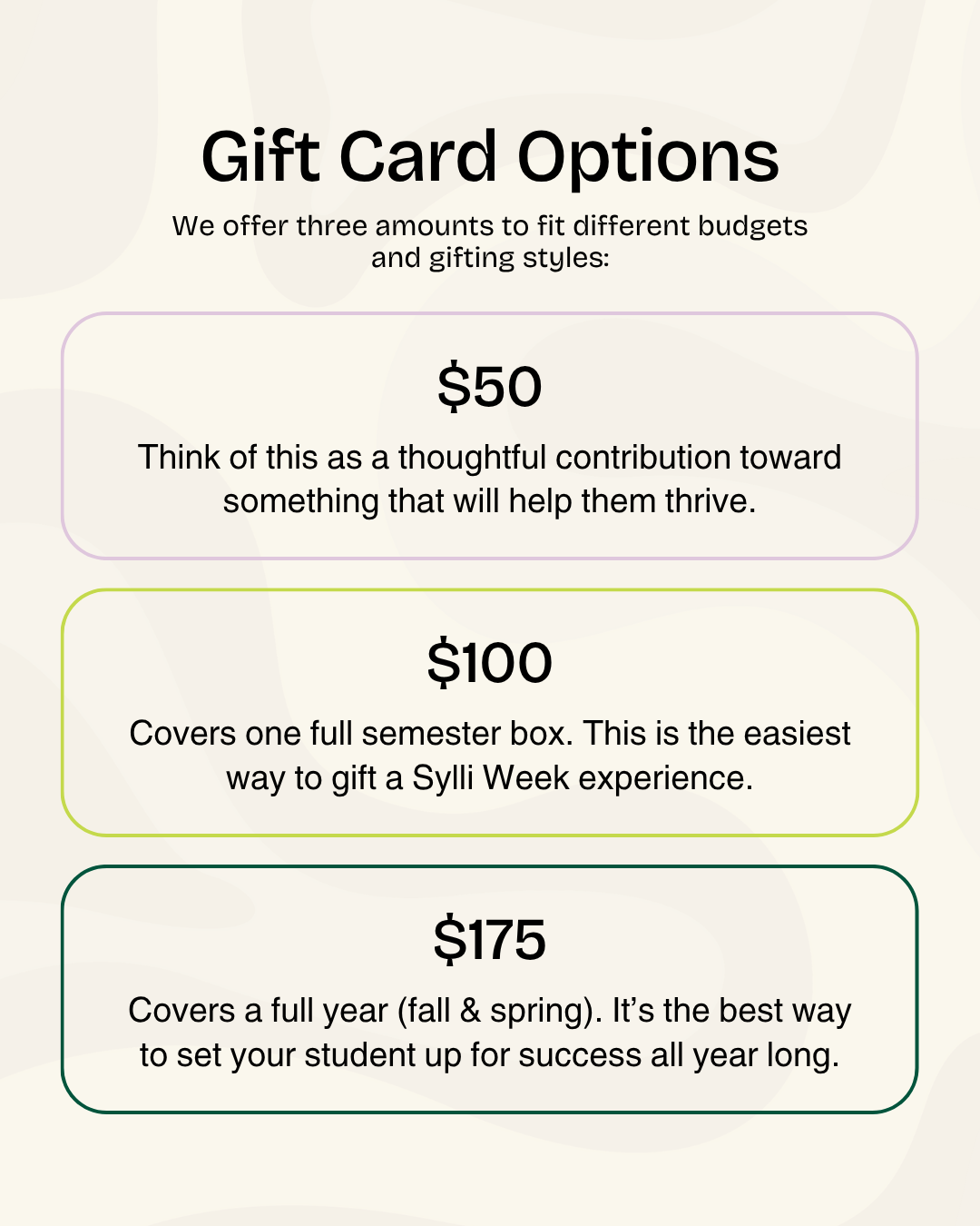 Sylli Week Gift Card